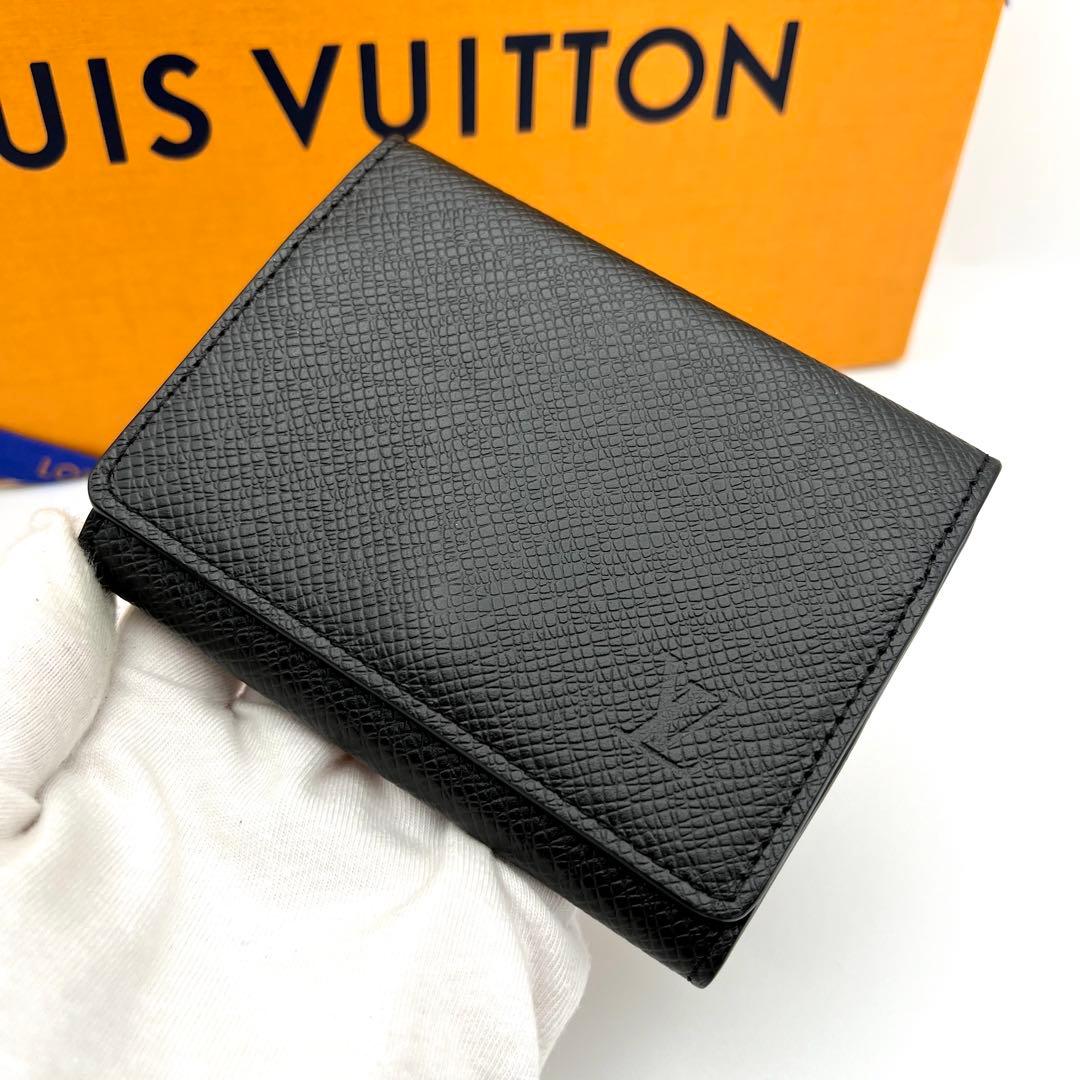 新品級✨新型IC ルイヴィトン タイガ アンヴェロップ 名刺入れ 黒アルドワーズ