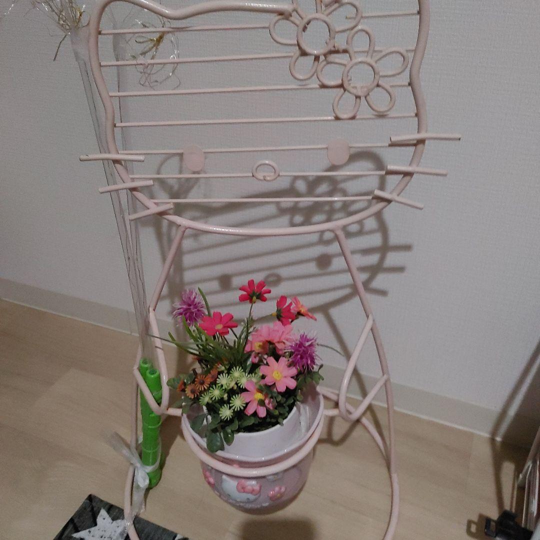 サンリオ希少品　かおはなキティ　ハローキティ　ラック　植木鉢