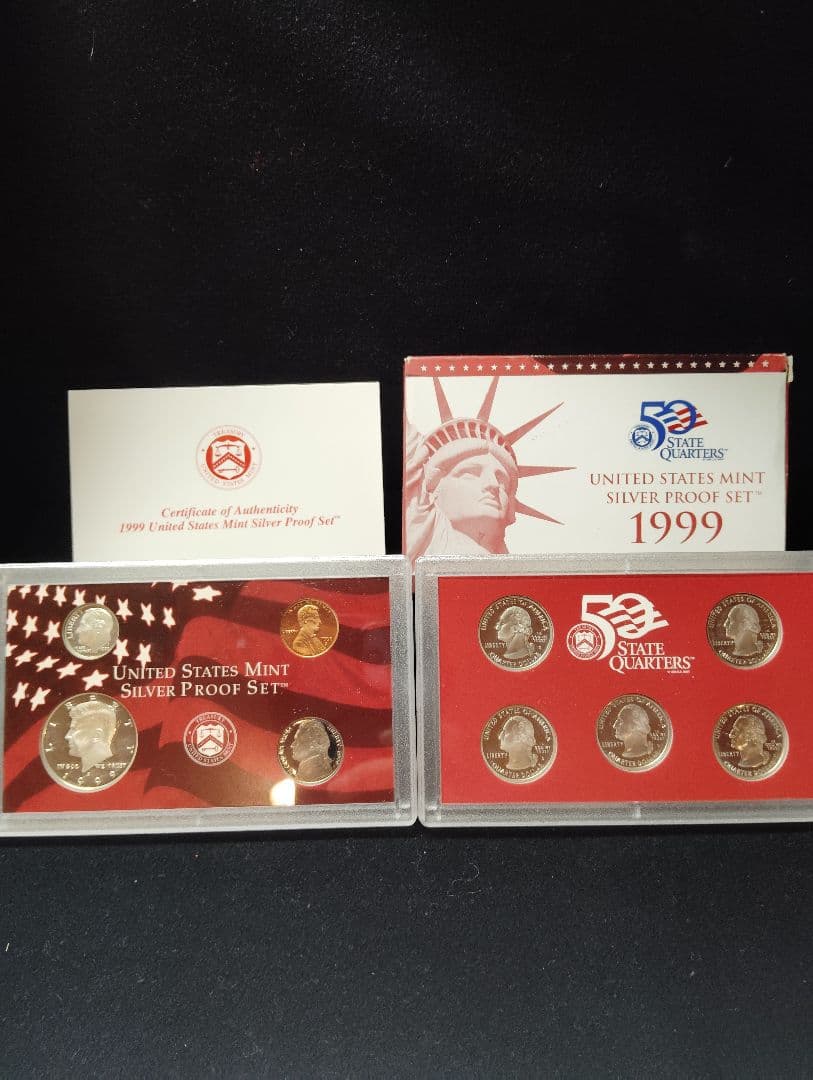 1999年 アメリカ 50州記念銀貨 シルバープルーフセット