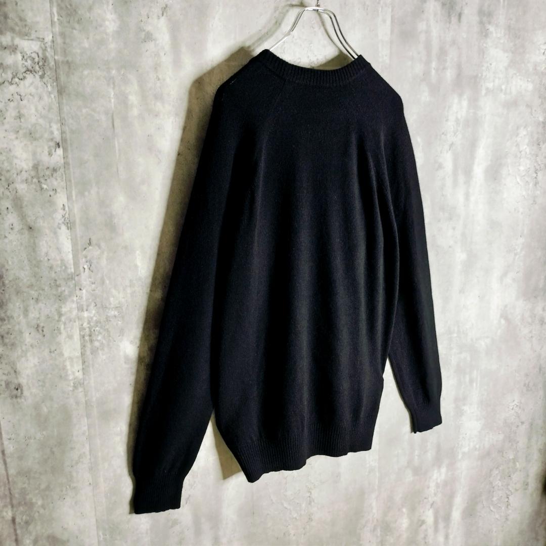 極美品★ディオール ショーン・ステューシー カシミヤ100％ ロゴ刺繍 ニット