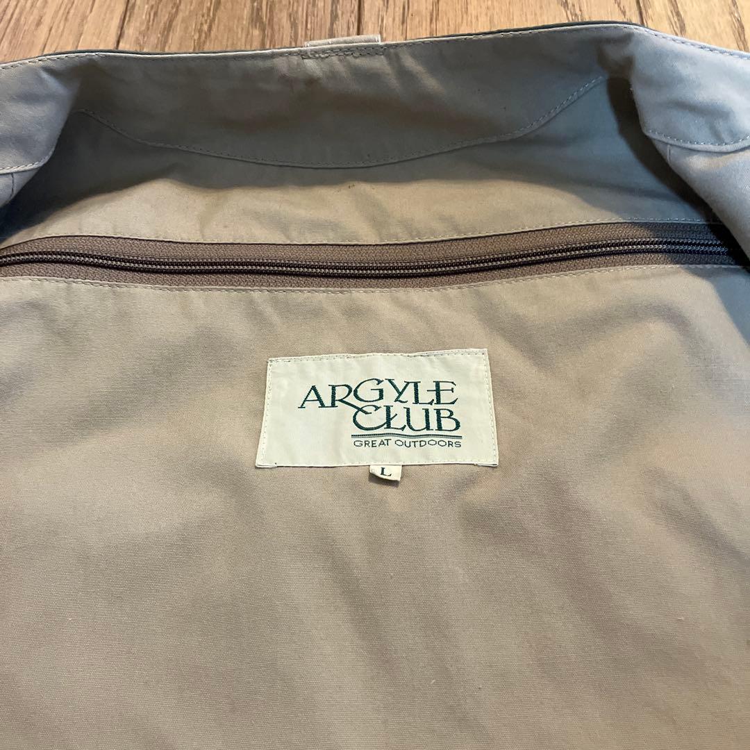 アーガイルクラブフィッシングベスト ベージュ　Lサイズ
