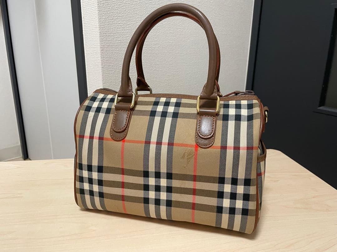 Burberry ノバチェックミニボストンバッグ
