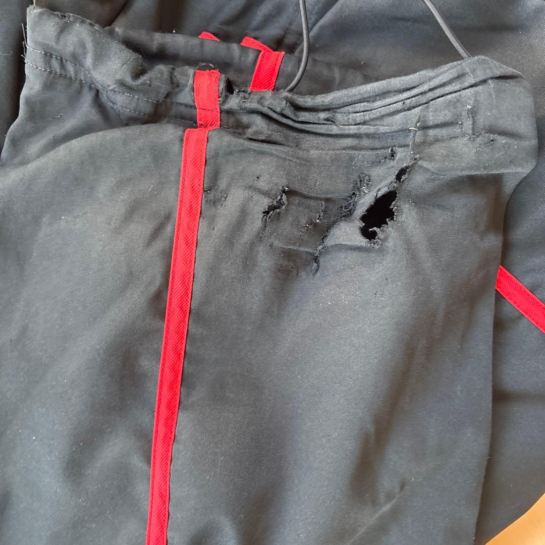 canterbury ウォームアップパンツ 黒 赤