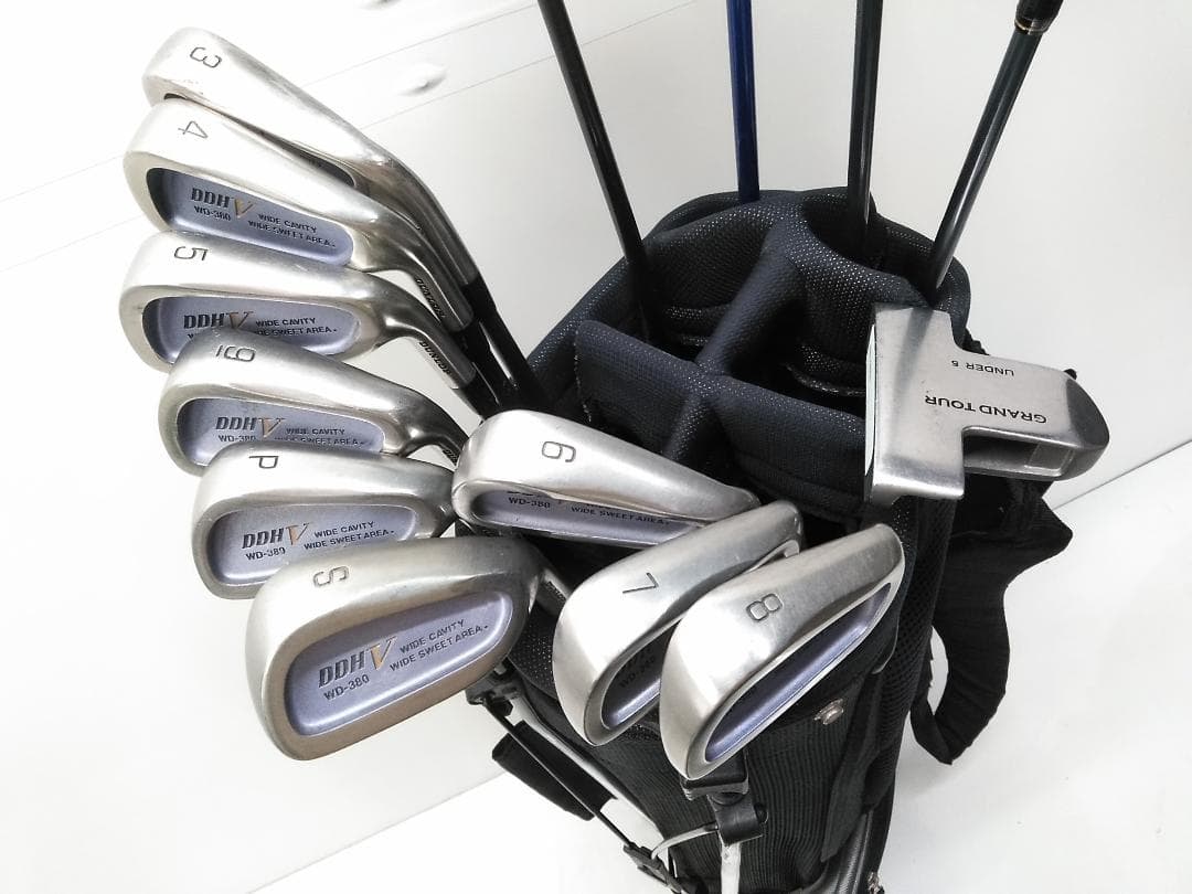 激安！ダンロップ メンズゴルフクラブ16本セット タイトリストバッグ付初心者♪