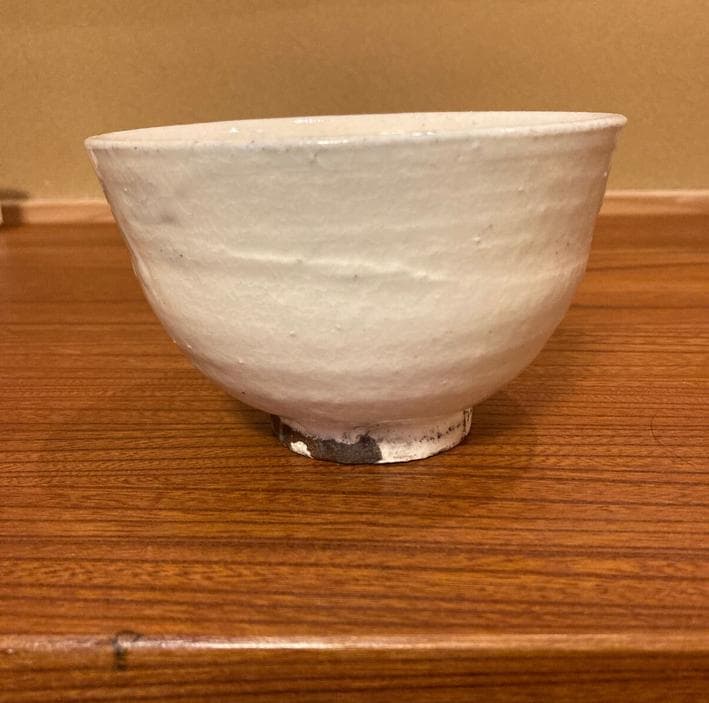 未使用品 唐津焼 粉引茶碗 中里忠寛（現 14代中里太郎右衛門）箱有