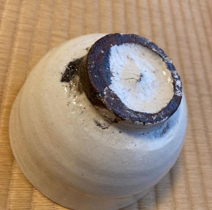 未使用品 唐津焼 粉引茶碗 中里忠寛（現 14代中里太郎右衛門）箱有