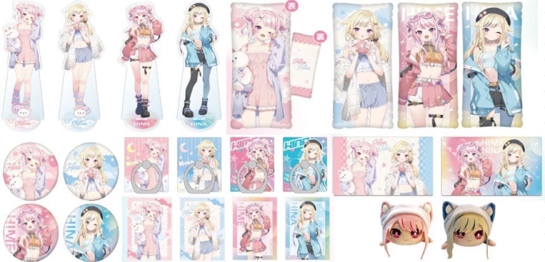 HIMEHINA GiGO コラボ 全24種+4 アクリル 缶バッジ フィギュア