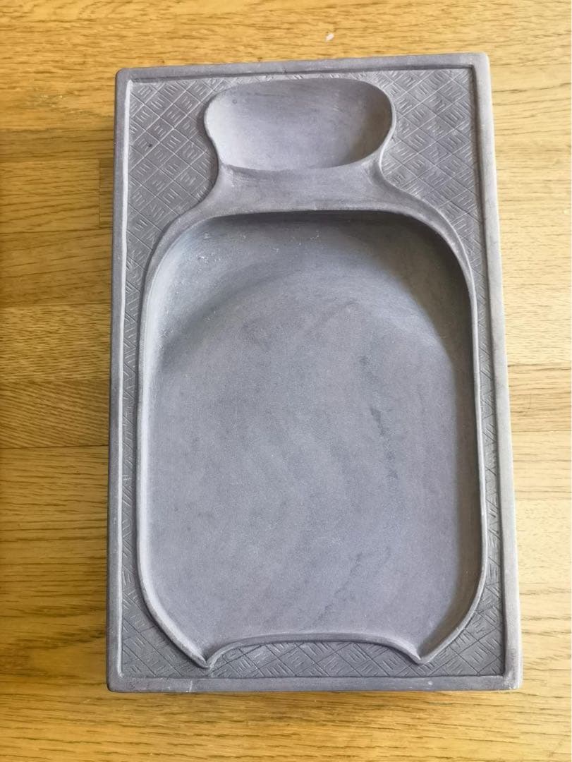 端渓硯 大 吉慶有餘 長24.5cm
