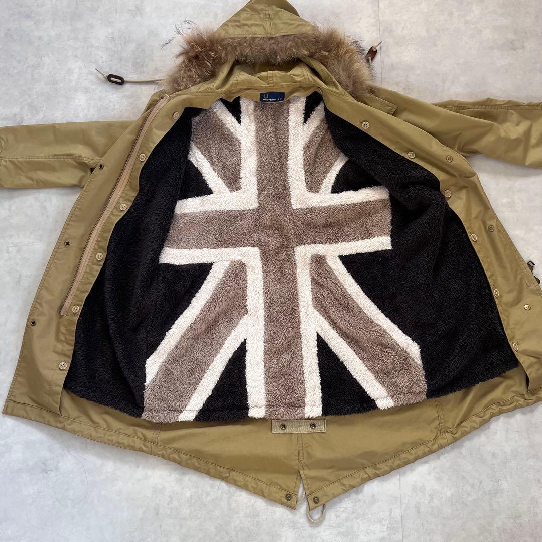フレッドペリー レディース　モッズコート ユニオンジャックボアライナー付 M