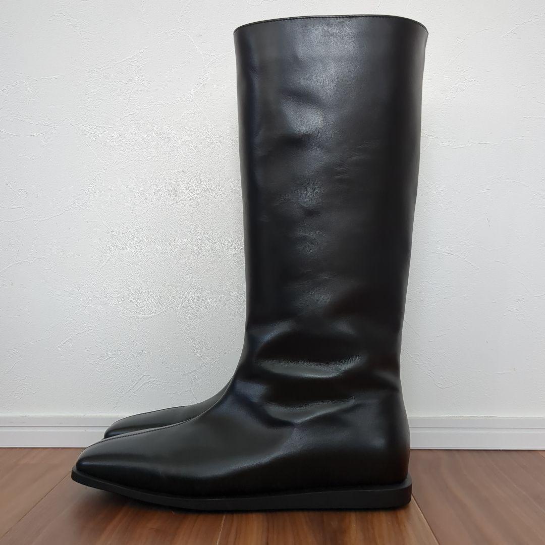 【試着のみ新品】24.5cm studio doe ロングブーツ ブラック黒39