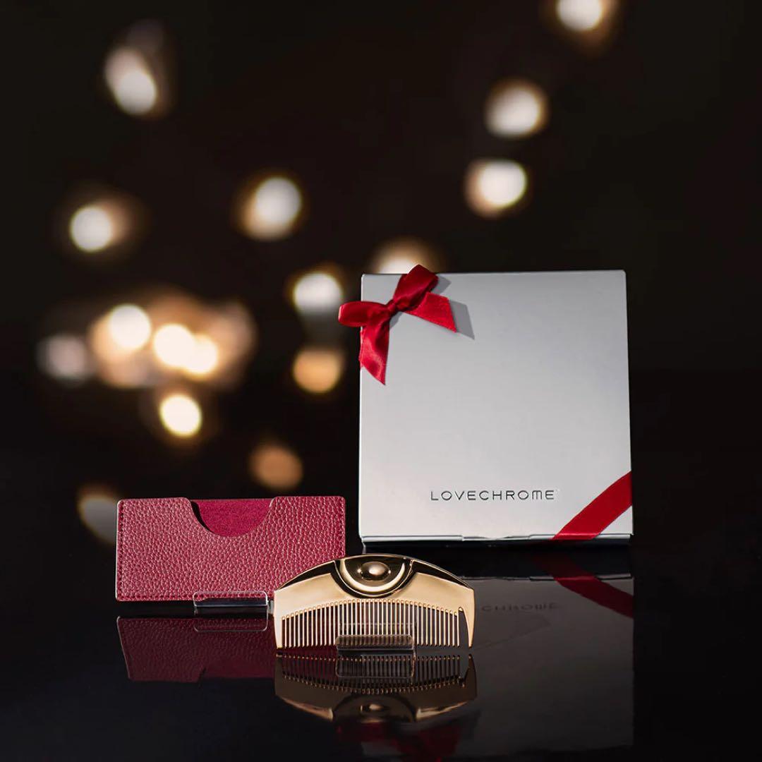LOVECHROME ゴールド コーム ケース付き ツキ