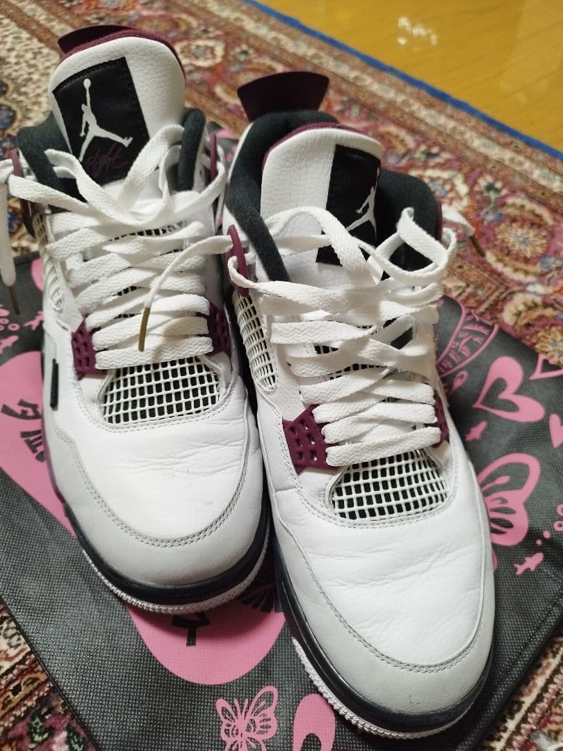 Air Jordan 4 PARIS ホワイト/バーガンディ パリサンジェルマン