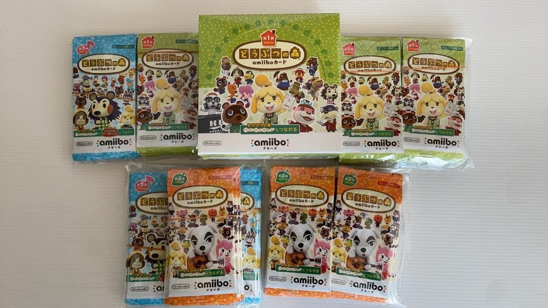 や*こ様 未開封 どうぶつの森 amiiboカード 色々セット 合計140パック