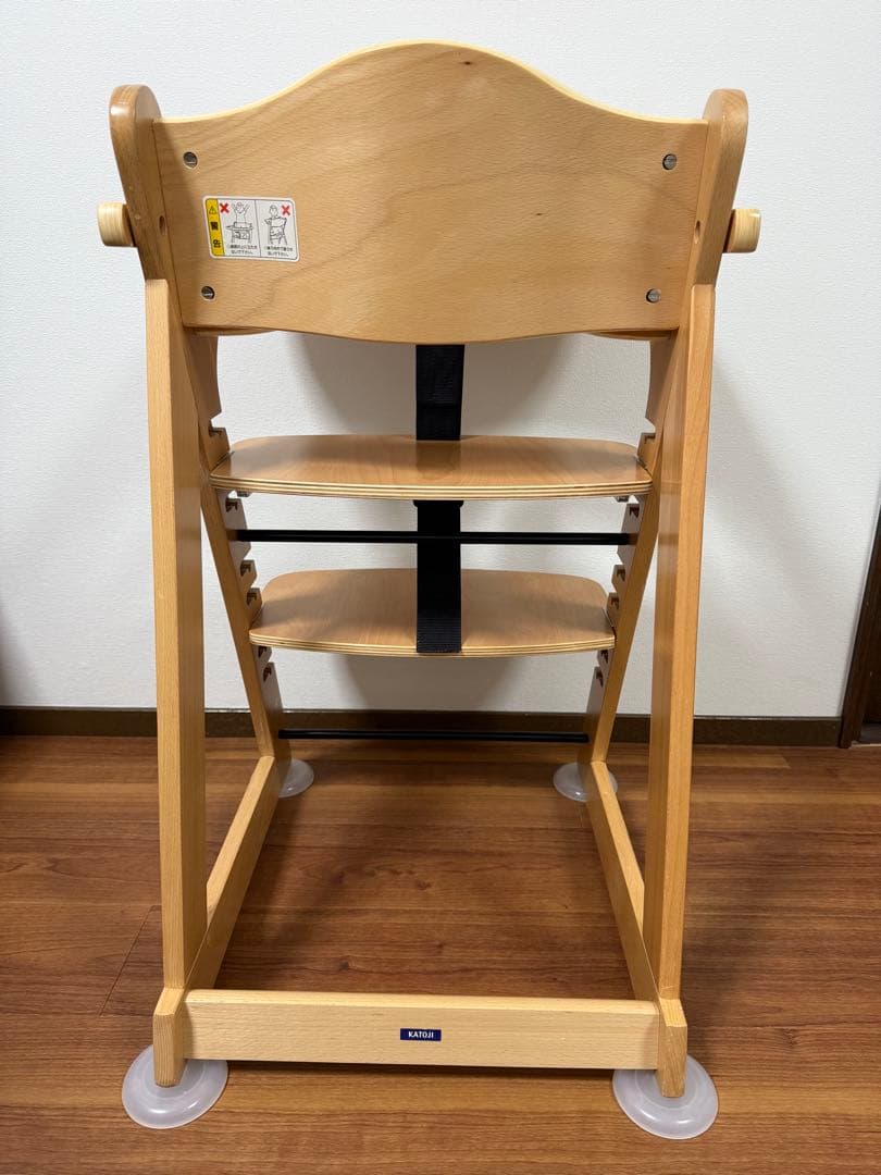 【美品】KATOJI カトージ プレミアム ベビーチェア ハイチェア 22380