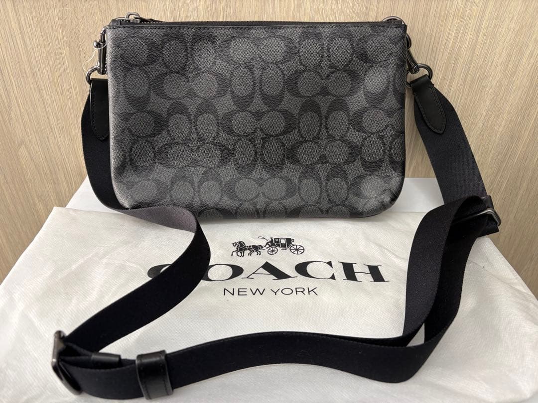 COACH コーチ エヴァレット クロスボディ ショルダーバッグ 美品