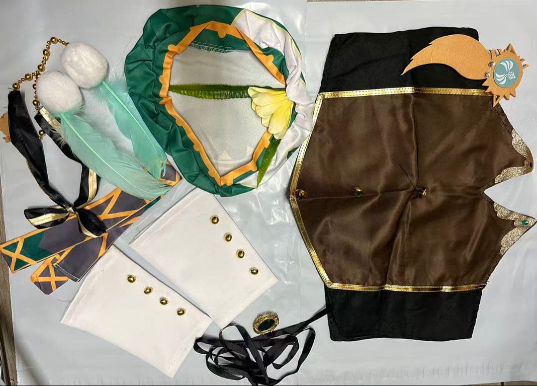 彗*様 原神　ウェンティ　コスプレ　衣装　ウィッグ　靴セット