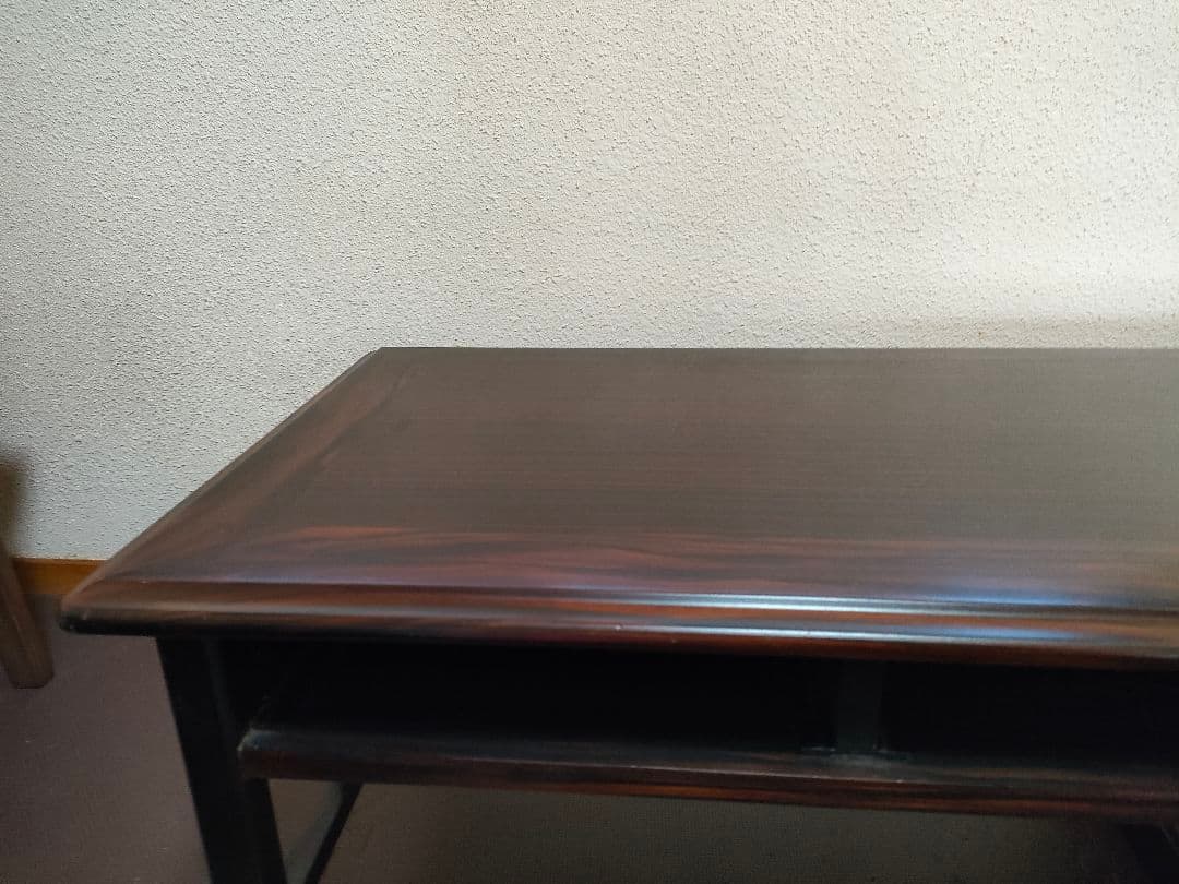 最高峰　紫檀　木製文机 ダークブラウン アンティーク