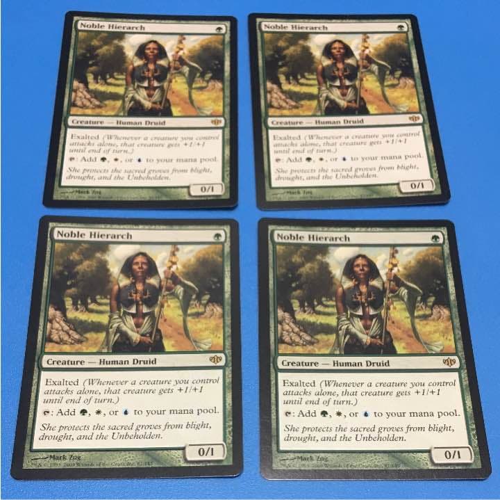 MTG 貴族の教主 Noble hierarch 英語版 ４枚セット