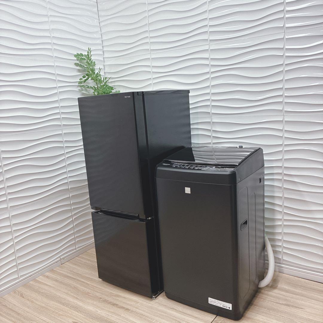 ◇大阪府神戸市配達無料！5ヶ月保証◇ヤマダ冷蔵庫◇ハイセンス洗濯機◇ブラック◇