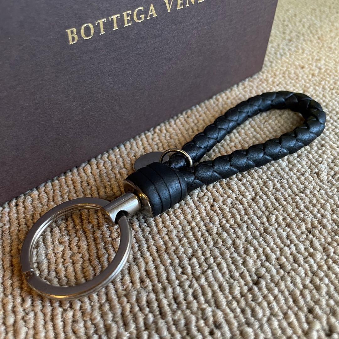 正規品⭐️美品⭐️BOTTEGA VENETA 男女兼用　キーリング　黒