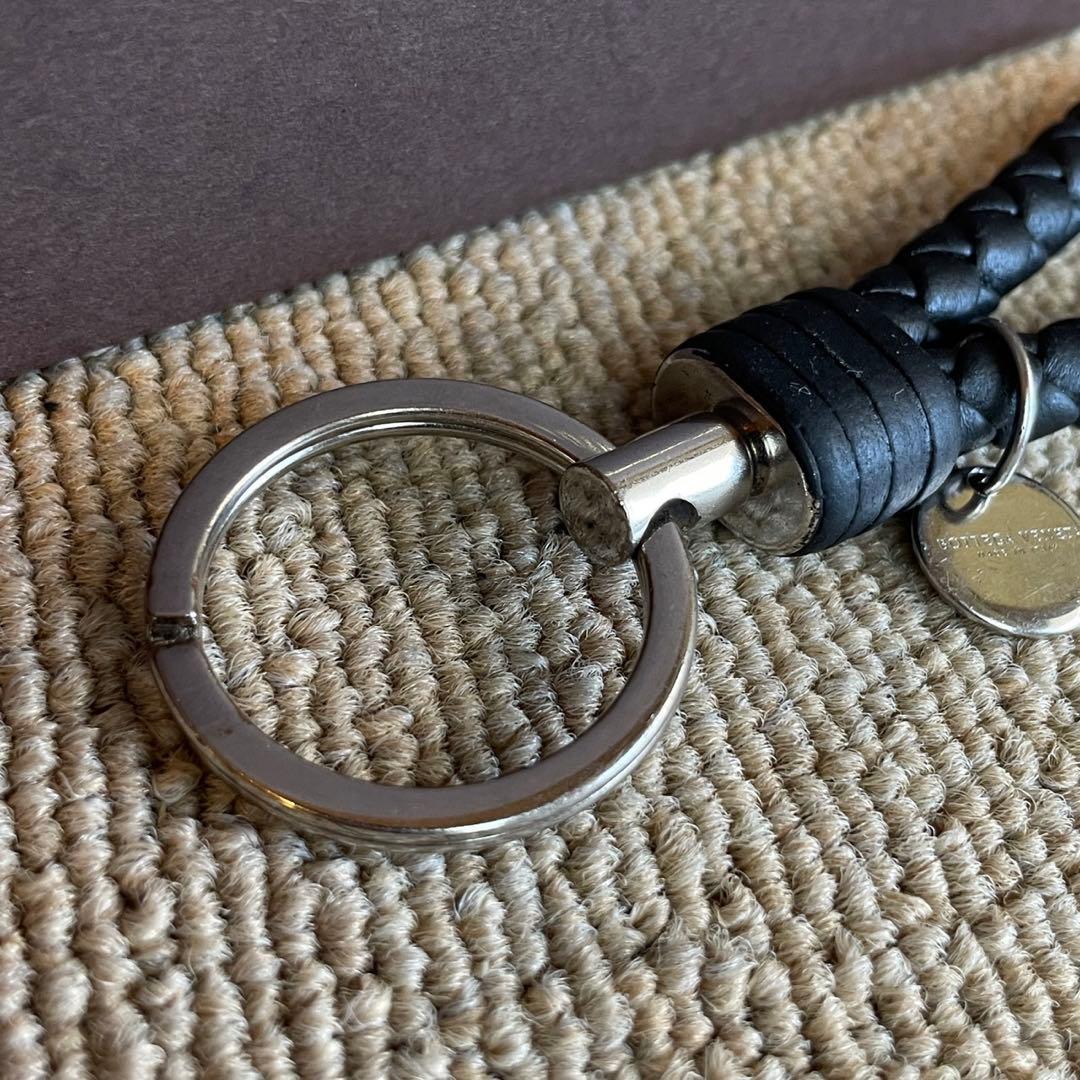 正規品⭐️美品⭐️BOTTEGA VENETA 男女兼用　キーリング　黒