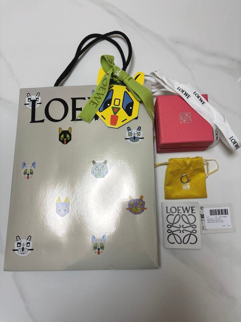 最終値下げ　ロエベ　LOEWE アナグラム　ペブル　フープ　ピアス　片耳