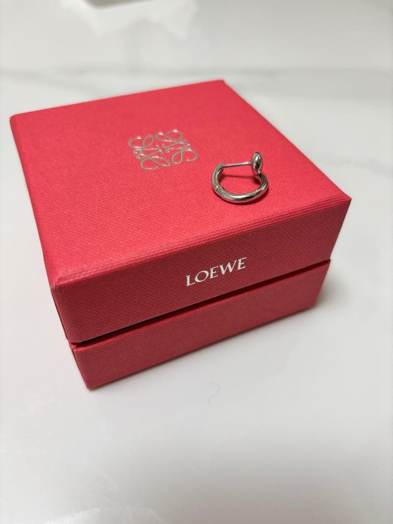 最終値下げ　ロエベ　LOEWE アナグラム　ペブル　フープ　ピアス　片耳