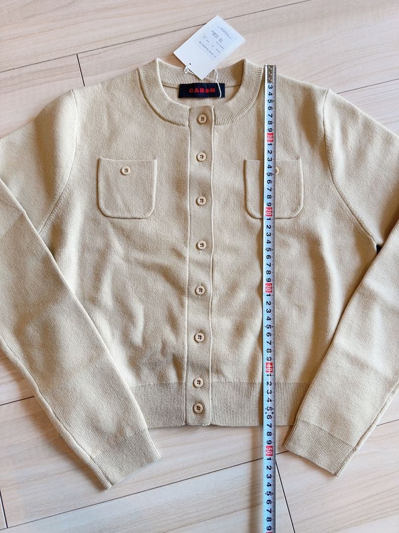 未使用品、CABaN クルーネック カーディガン XS