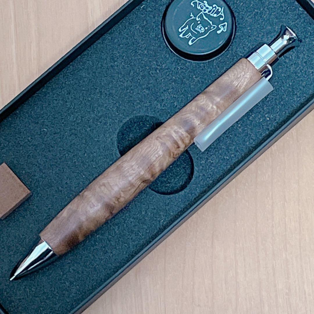 【24時間以内発送】こぶた工房 極上杢 マーブルウッド シャープペンシル