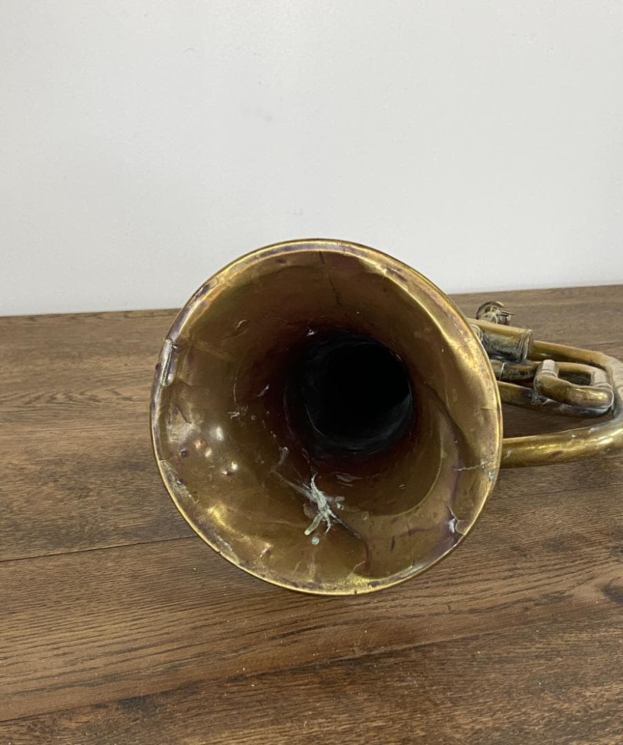 フランス アンティーク ホルン F.Van Cauwelaert オブジェ