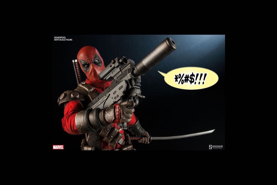 マーベル・コミック　サイドショウ・シックス・スケール　デッドプール　ホットトイズ