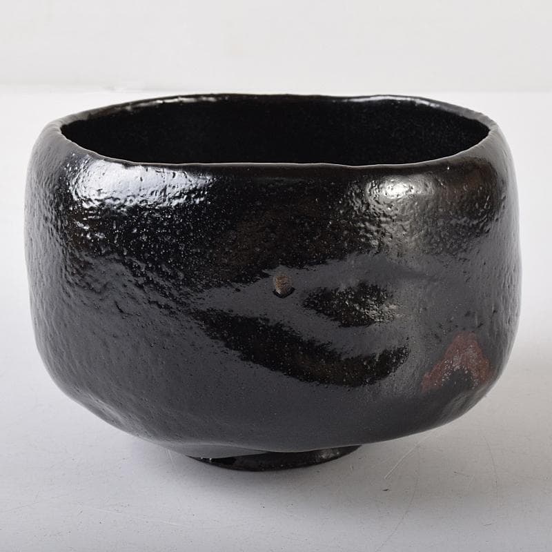 茶道具　楽吉左衛門　黒楽茶碗　共箱　M　R8140