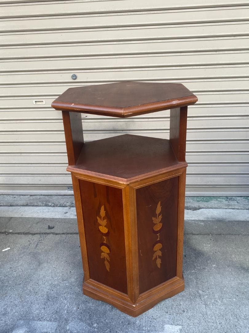 A713♠️六角 象嵌 コンソールテーブル 飾り台