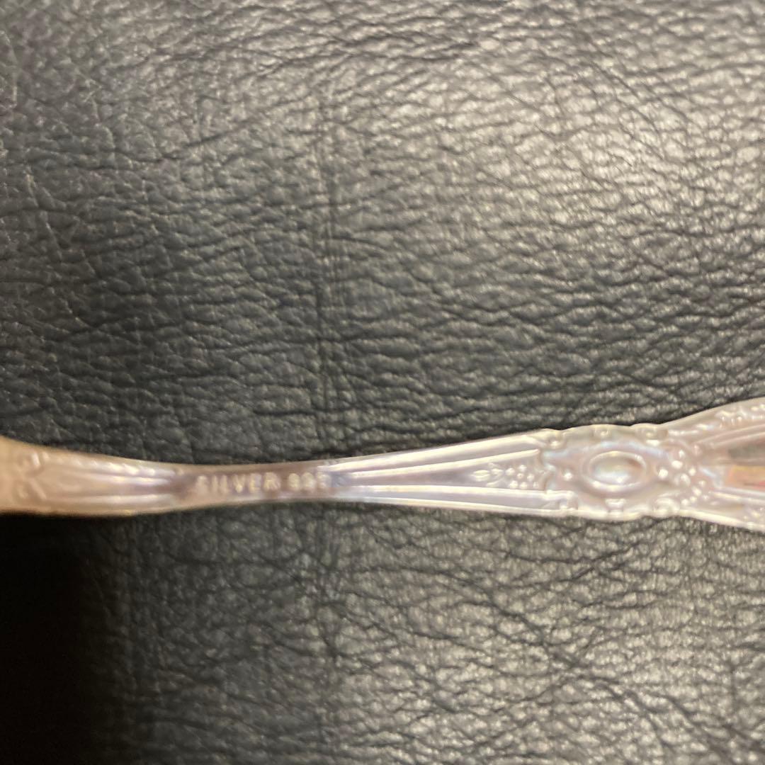 銀製スプーン６本セットシルバー925 箱14.8×20.7 スプーン11.8cm