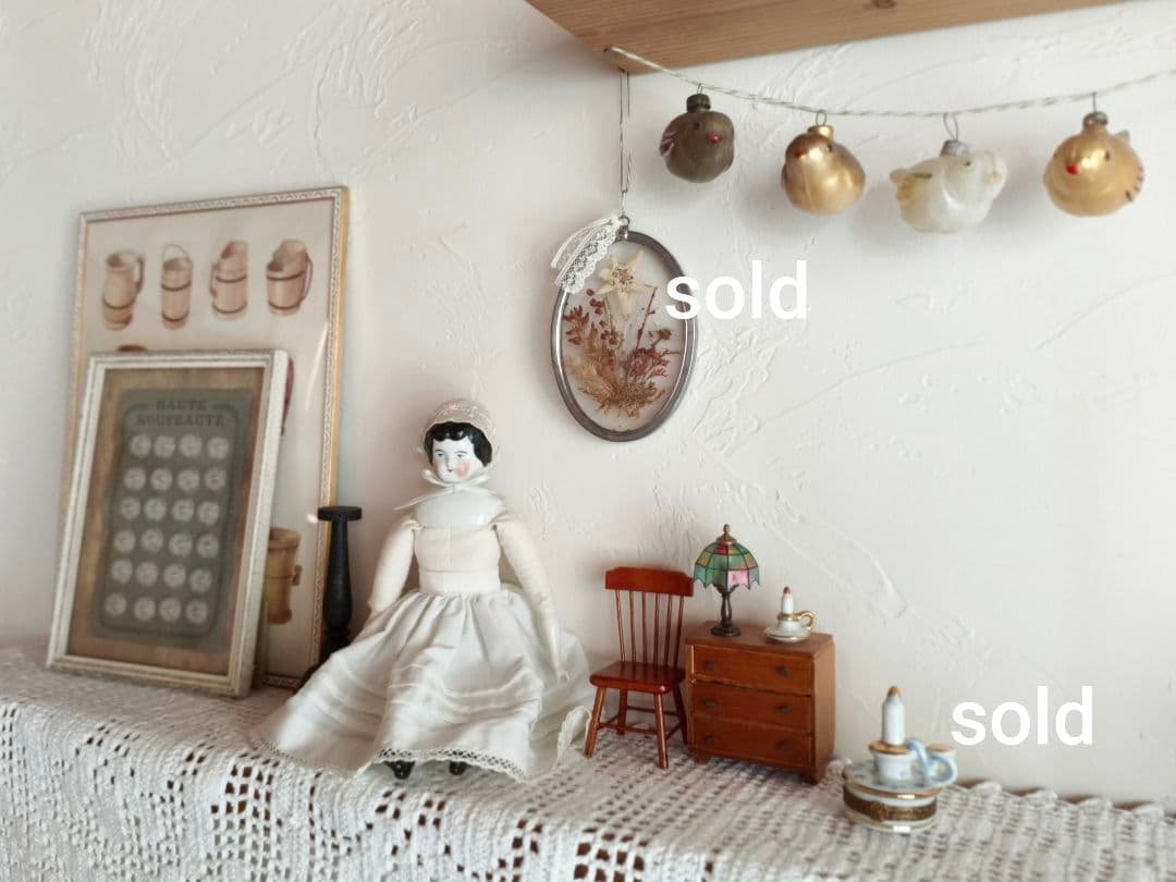 【cinnamon さま】 vintage ❀ ステンドグラスの 小さなランプ