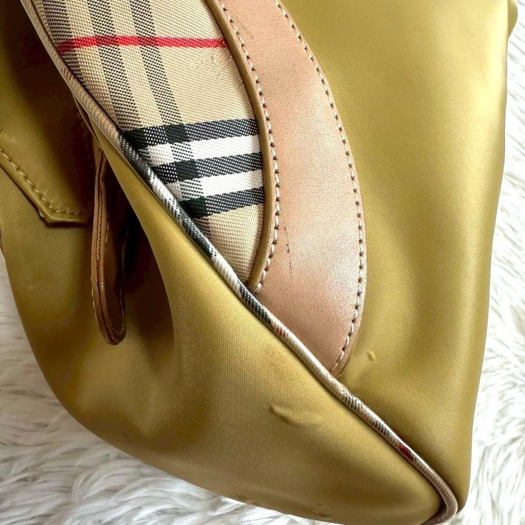 訳あり新品✨バーバリーズ ショルダーバッグ イエロー ノバチェック タグ付き