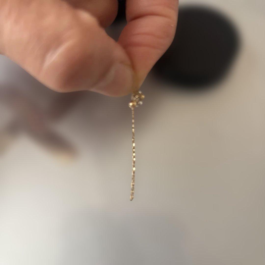 ピコレット　PICOLLET ピコレット　ピアス　チャーム　チェーン　丸玉k18