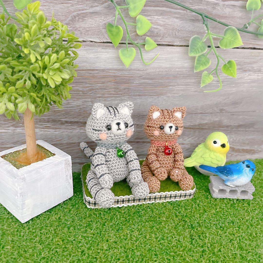 あみぐるみ　コロコロめでたい金トラちゃんと銀トラちゃん☺︎☺︎他１点