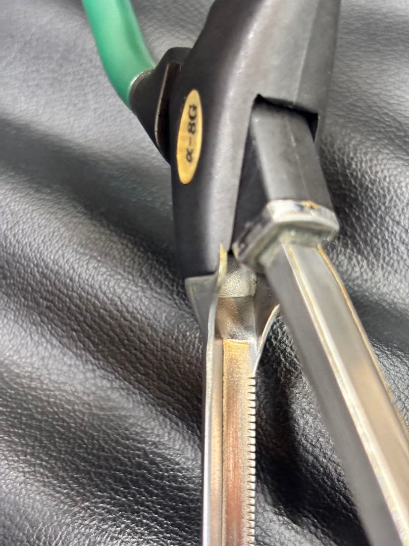 超美品　LENZ α-8レンツアイロン クシ目　5角8㎜　理容アイロン