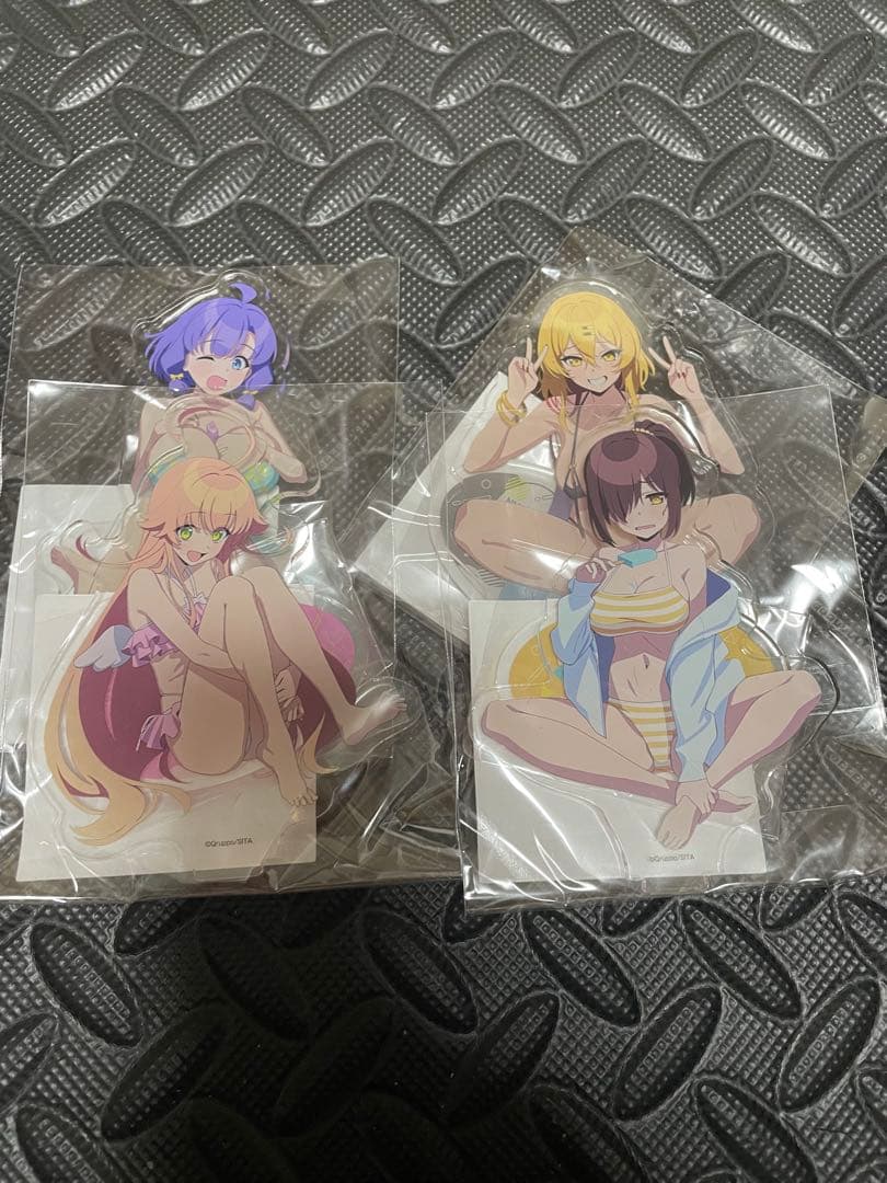 ぬきたし くじ引き堂 B賞 アクリルスタンド 4種コンプリートセット