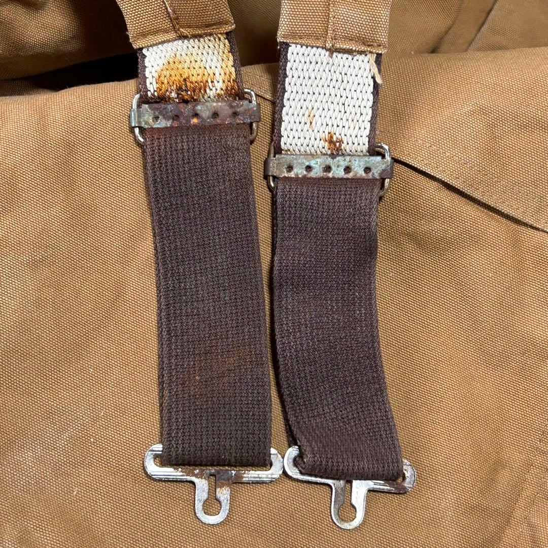 カーハートオーバーオールダブルニーC943ペインターパンツw56極太アメリカ古着