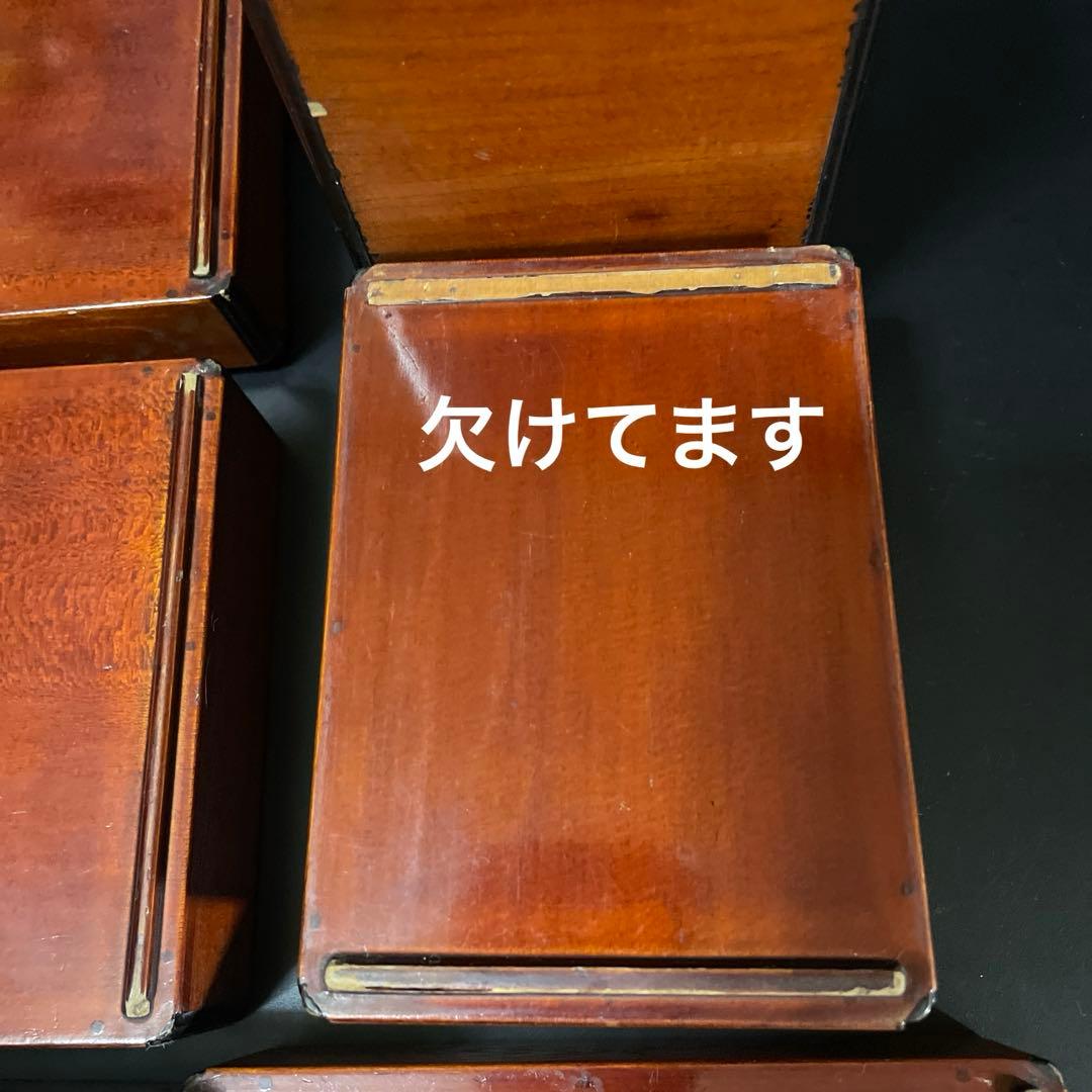 時代物　昔の木製弁当箱　欅　お重箱