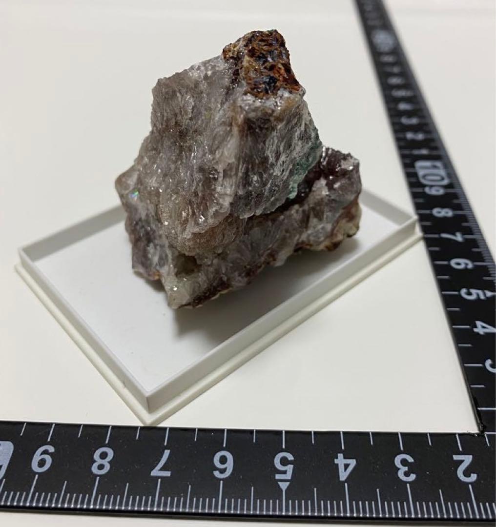 ニューメキシコ産 赤銅鉱入り異極鉱 キュプライト ヘミモルファイト 外国産鉱物