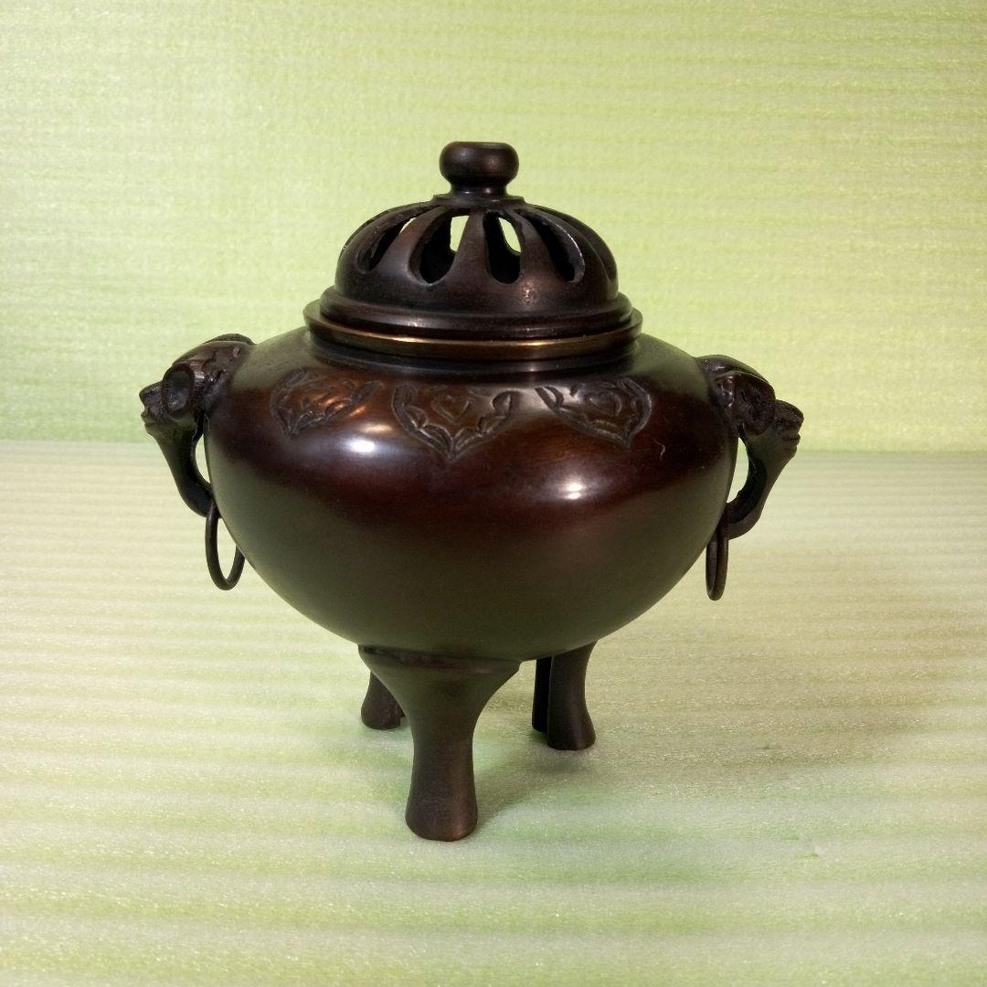 香炉　ミニ　ミニ香炉　小さい香炉　骨董　骨董品　レトロ　レア　重さ482グラム