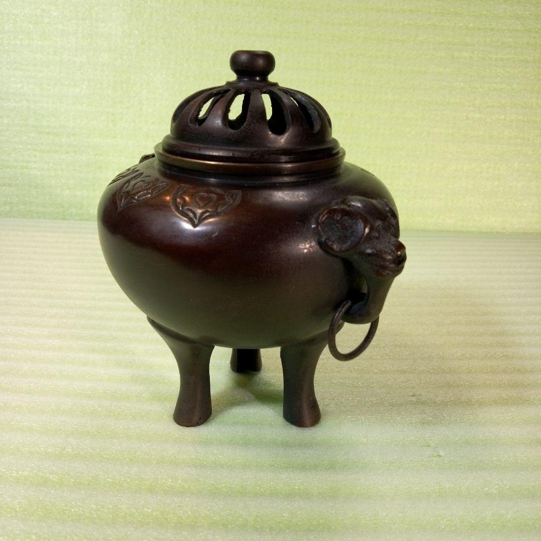 香炉　ミニ　ミニ香炉　小さい香炉　骨董　骨董品　レトロ　レア　重さ482グラム