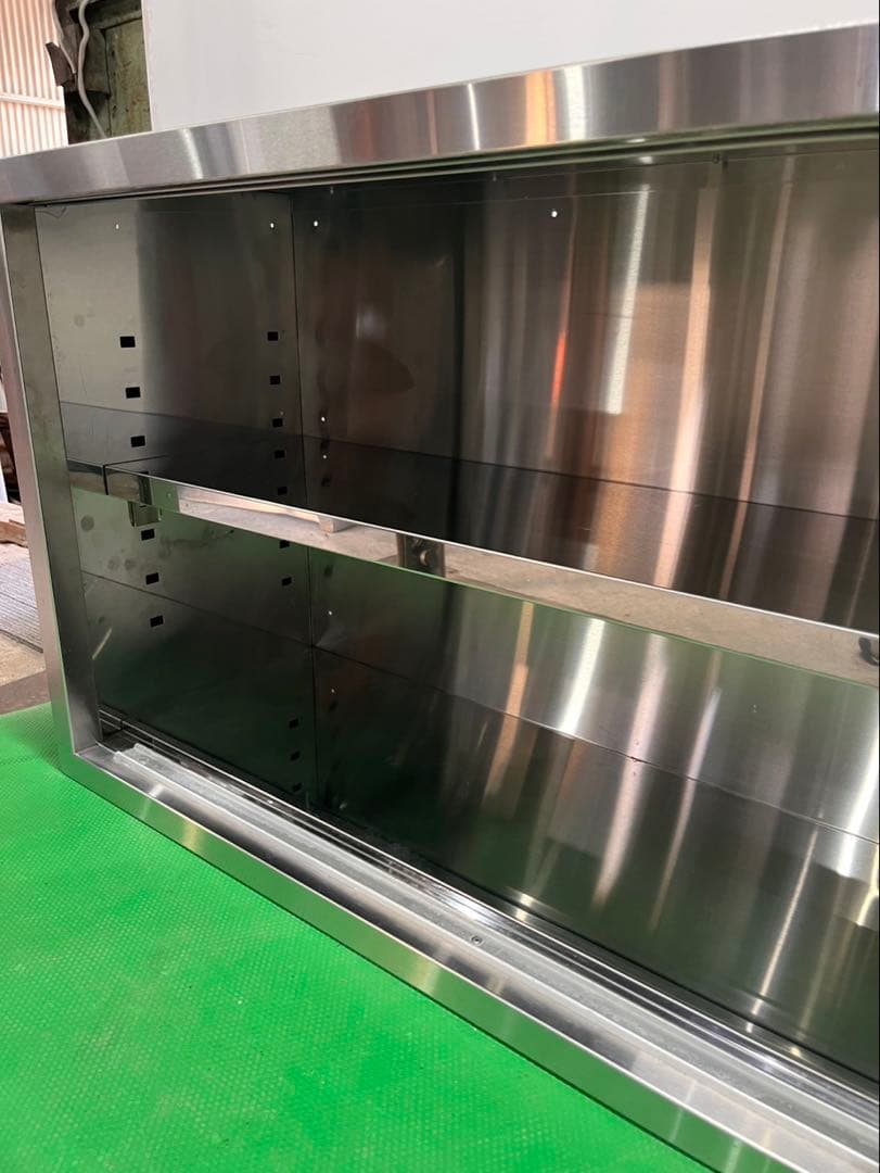 ☆地域限定送料無料☆工場整備品☆吊り戸棚 幅1500 ステンレス　業務用