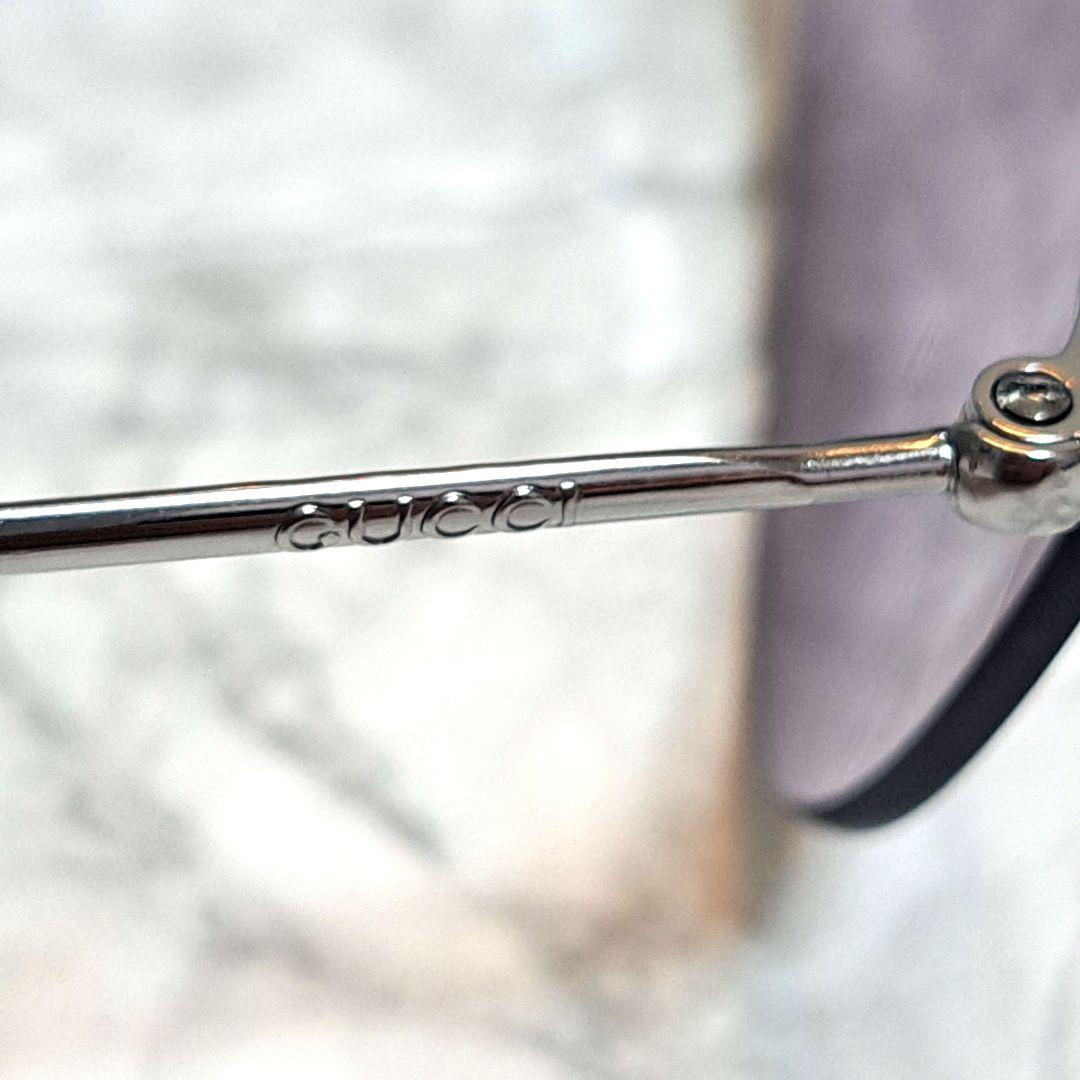 【美品/希少】グッチ GUCCI GG パープル サングラス メタルフレーム
