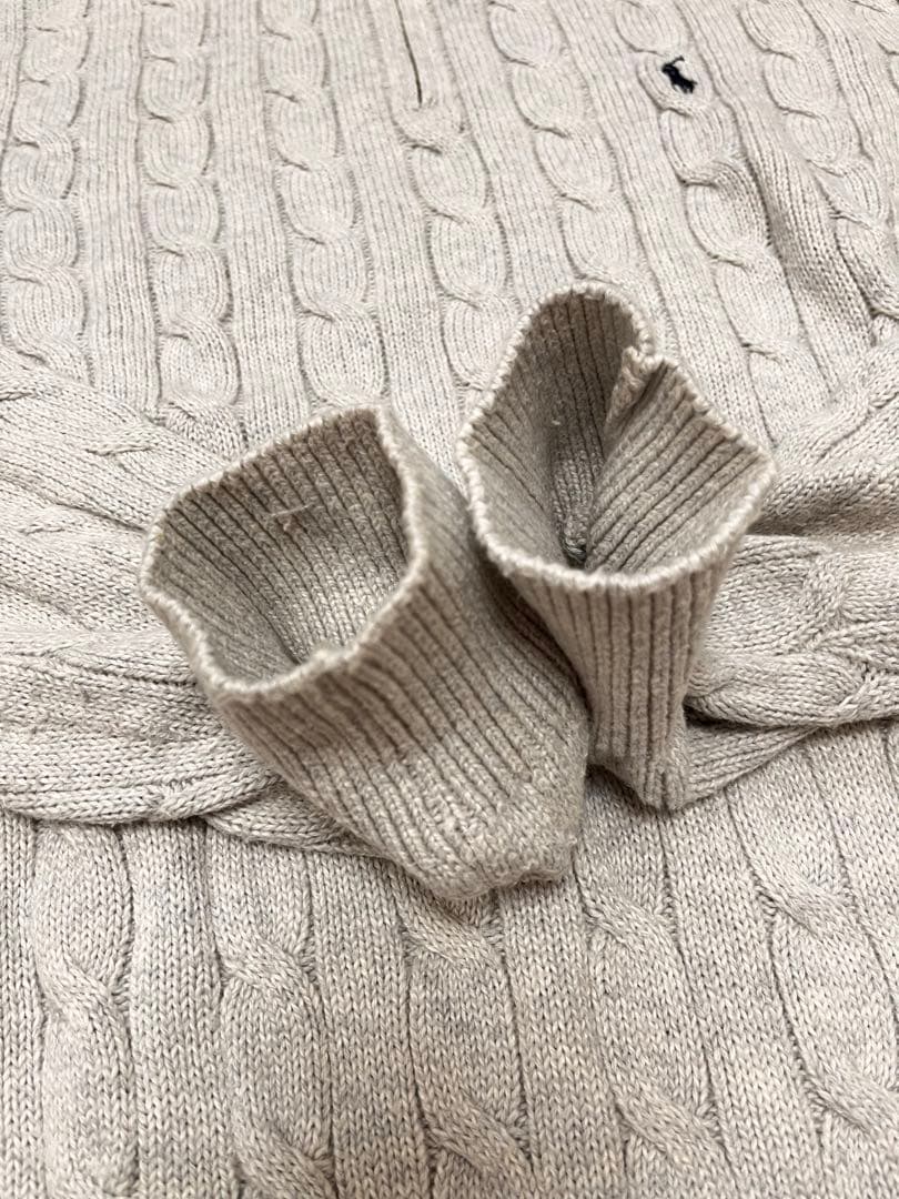 Polo Ralph Lauren ハーフジップケーブルニットセーター