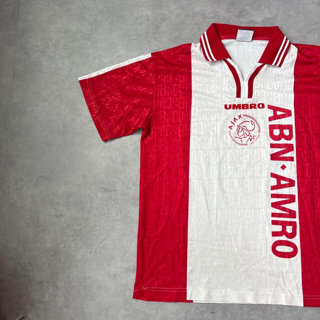 ★90s アンブロ　UMBRO アヤックス ユニフォーム　ゲームシャツ　Tシャツ