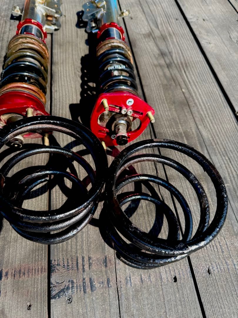 ダイハツハイゼット s331v 車高調サスペンションキット 赤/黒